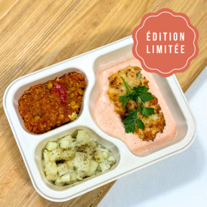 Barquette: Kefta de poulet, sauce béarnaise tomatée